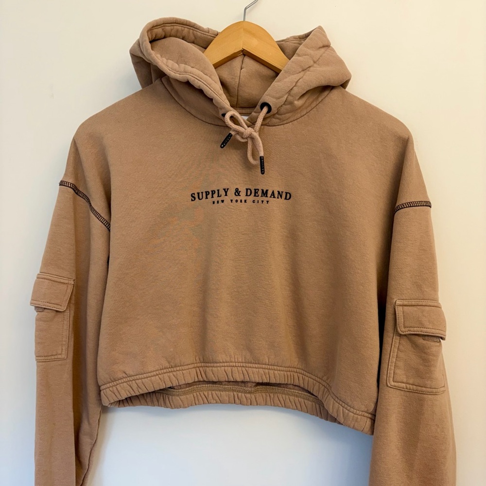 Tan Hoodie Sweater